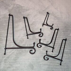 Lot 5 Pcs Iron Easel Small Size Home Office Display Hardware Metallic Metal